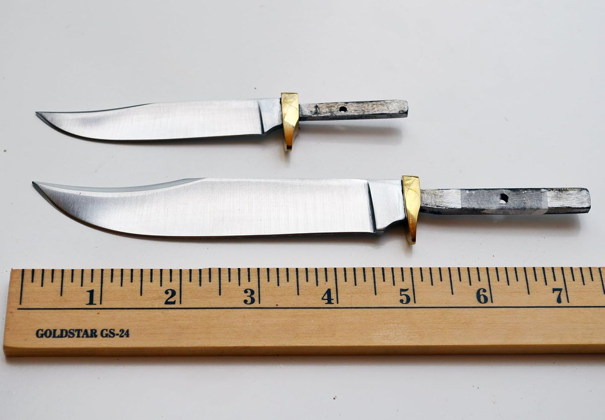 420 Stainless Steel Knife (420 Stainless Steel, Pair of 5.375 inch Bowie Blades)