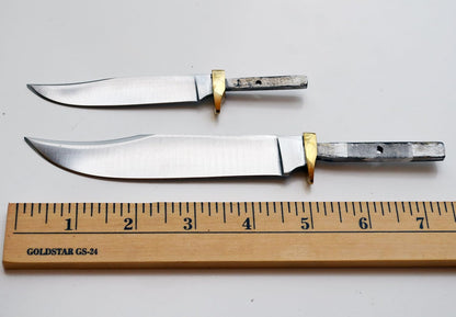 420 Stainless Steel Knife (420 Stainless Steel, Pair of 5.375 inch Bowie Blades)