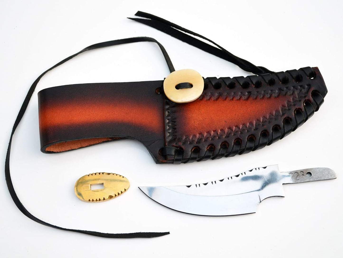 420 Stainless Steel Knife (420 Stainless Steel, Pair of 5.375 inch Bowie Blades)