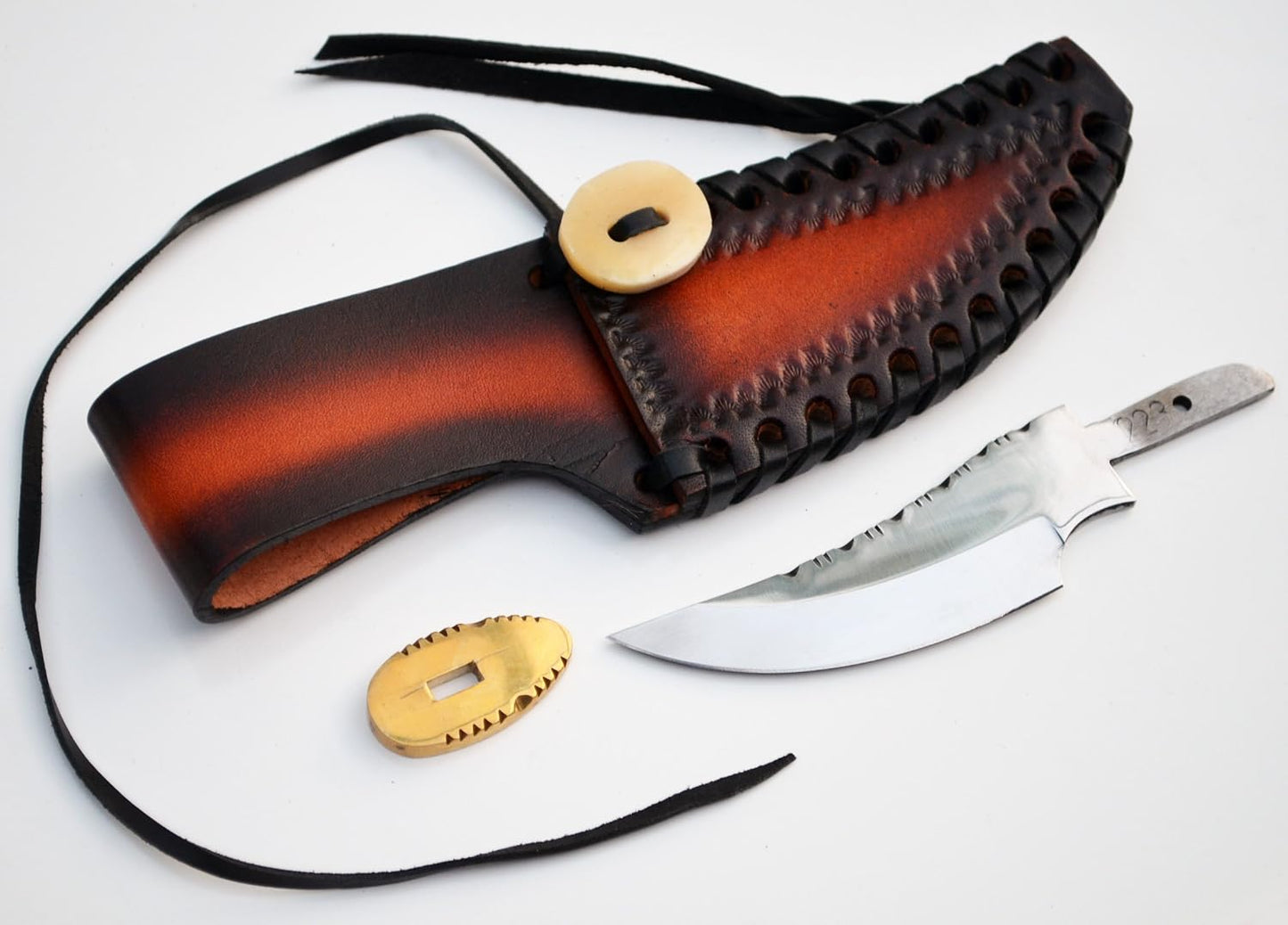 420 Stainless Steel Knife (420 Stainless Steel, Pair of 5.375 inch Bowie Blades)