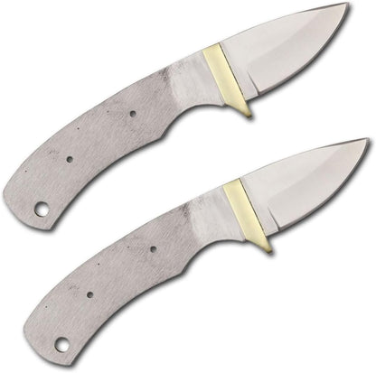 420 Stainless Steel Knife (420 Stainless Steel, Pair of 5.375 inch Bowie Blades)