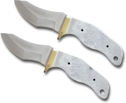 420 Stainless Steel Knife (420 Stainless Steel, Pair of 5.375 inch Bowie Blades)