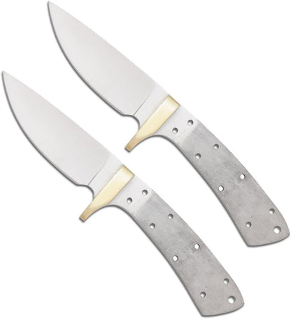 420 Stainless Steel Knife (420 Stainless Steel, Pair of 5.375 inch Bowie Blades)