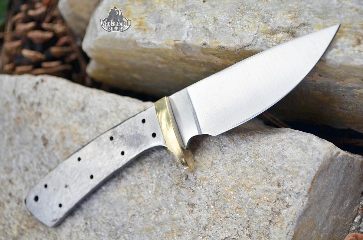 420 Stainless Steel Knife (420 Stainless Steel, Pair of 5.375 inch Bowie Blades)