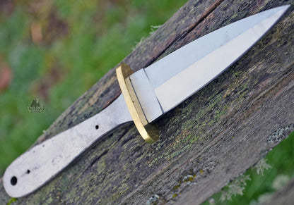 420 Stainless Steel Knife (420 Stainless Steel, Pair of 5.375 inch Bowie Blades)