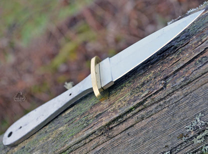 420 Stainless Steel Knife (420 Stainless Steel, Pair of 5.375 inch Bowie Blades)