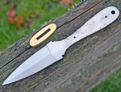 420 Stainless Steel Knife (420 Stainless Steel, Pair of 5.375 inch Bowie Blades)