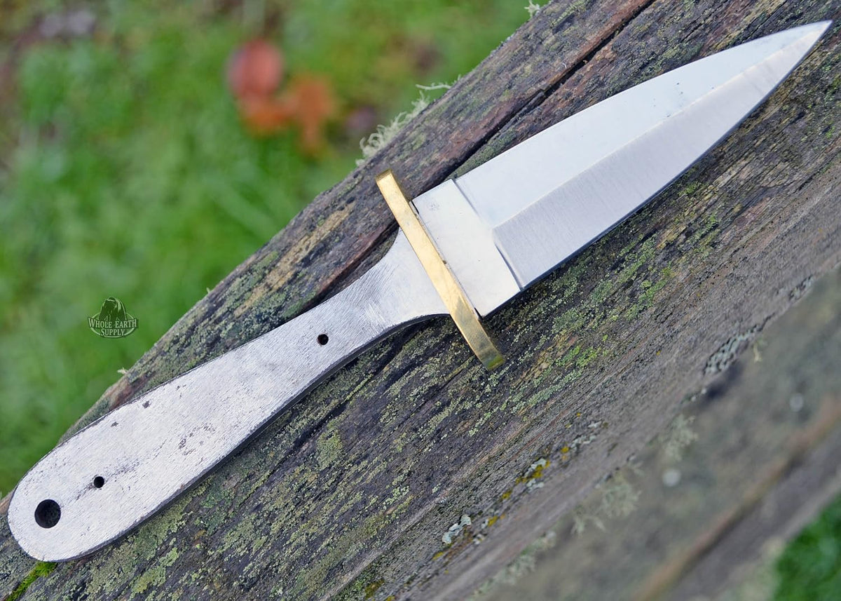 420 Stainless Steel Knife (420 Stainless Steel, Pair of 5.375 inch Bowie Blades)