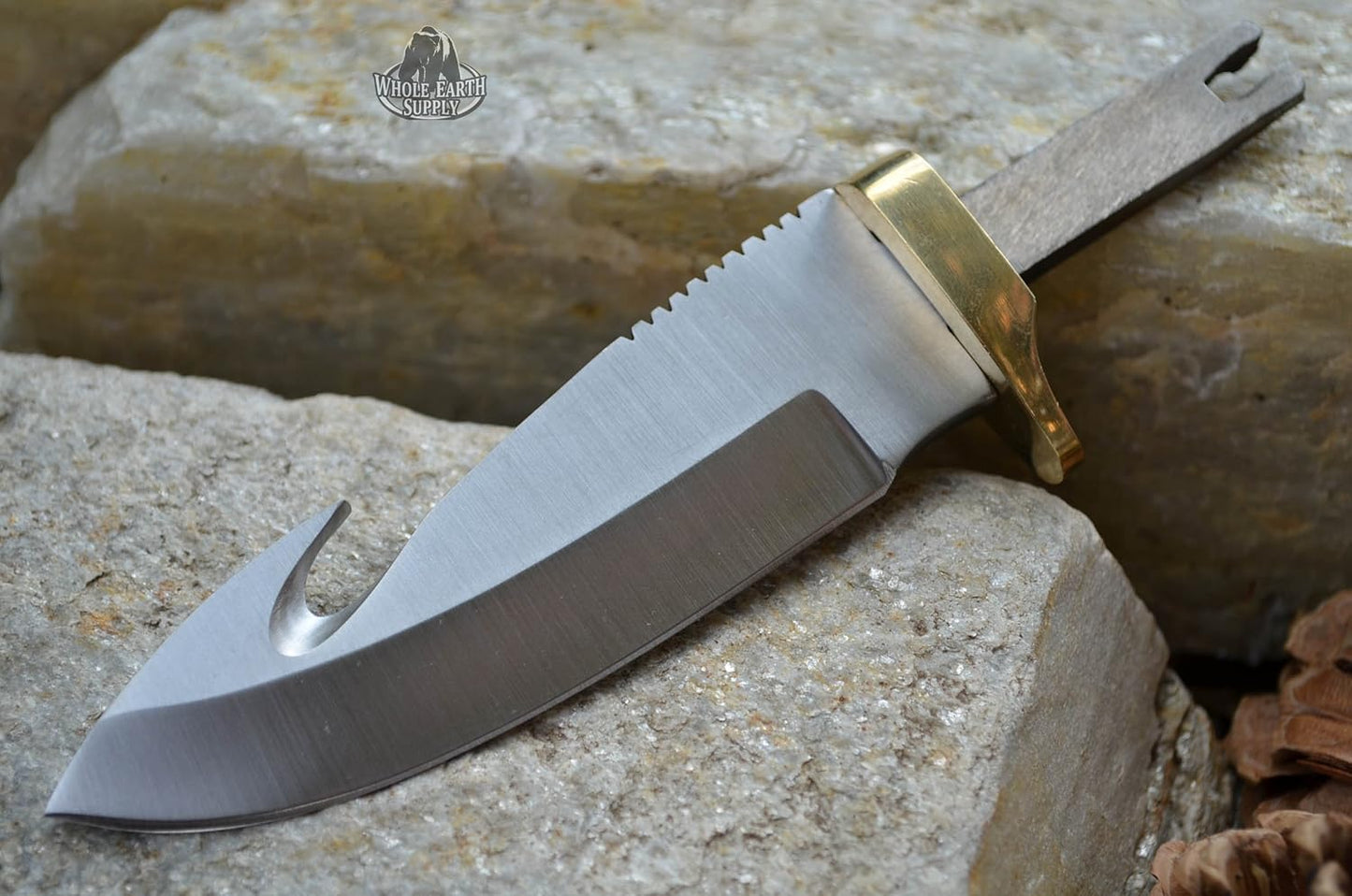 420 Stainless Steel Knife (420 Stainless Steel, Pair of 5.375 inch Bowie Blades)