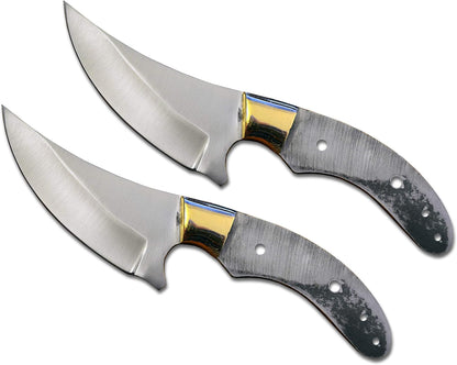 420 Stainless Steel Knife (420 Stainless Steel, Pair of 5.375 inch Bowie Blades)