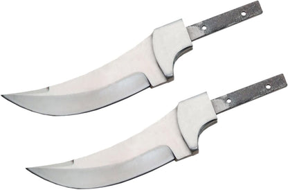 420 Stainless Steel Knife (420 Stainless Steel, Pair of 5.375 inch Bowie Blades)
