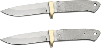 420 Stainless Steel Knife (420 Stainless Steel, Pair of 5.375 inch Bowie Blades)