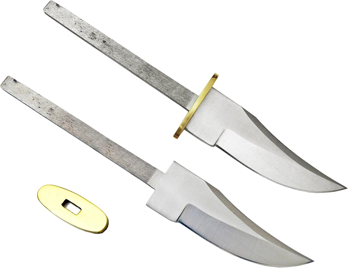 420 Stainless Steel Knife (420 Stainless Steel, Pair of 5.375 inch Bowie Blades)