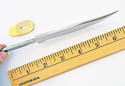 420 Stainless Steel Knife (420 Stainless Steel, Pair of 5.375 inch Bowie Blades)