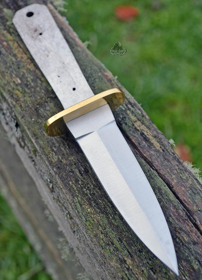 420 Stainless Steel Knife (420 Stainless Steel, Pair of 5.375 inch Bowie Blades)