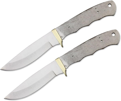 420 Stainless Steel Knife (420 Stainless Steel, Pair of 5.375 inch Bowie Blades)