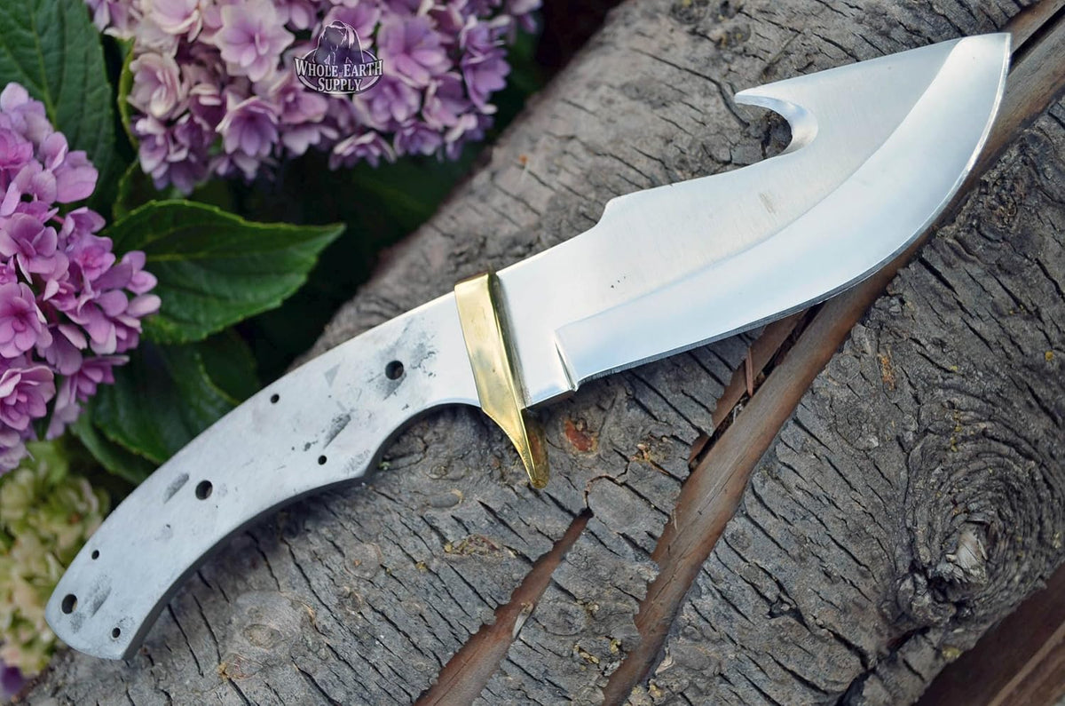 420 Stainless Steel Knife (420 Stainless Steel, Pair of 5.375 inch Bowie Blades)