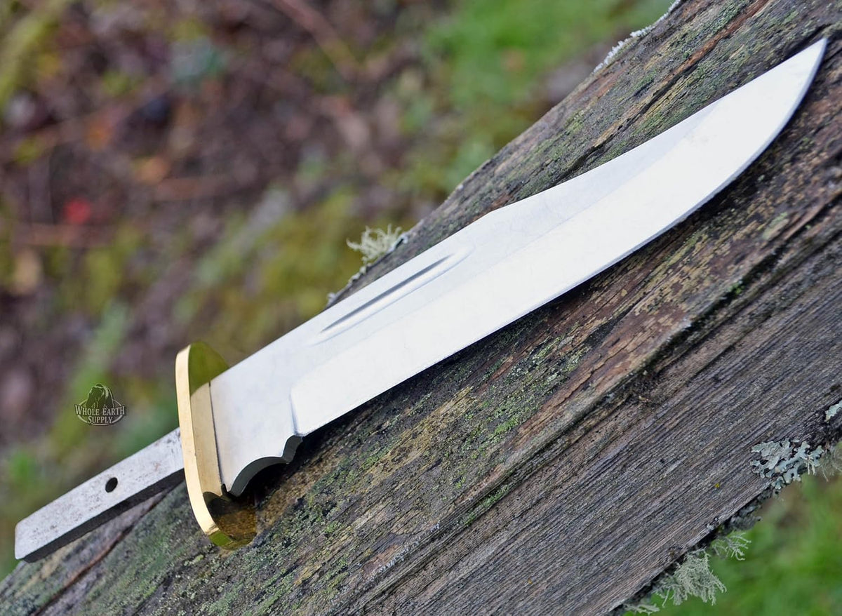 420 Stainless Steel Knife (420 Stainless Steel, Pair of 5.375 inch Bowie Blades)