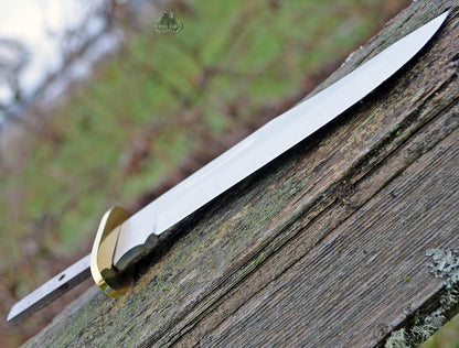 420 Stainless Steel Knife (420 Stainless Steel, Pair of 5.375 inch Bowie Blades)