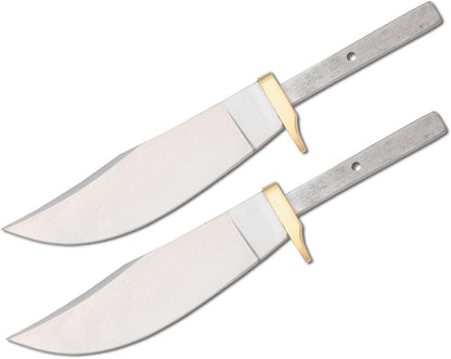 420 Stainless Steel Knife (420 Stainless Steel, Pair of 5.375 inch Bowie Blades)