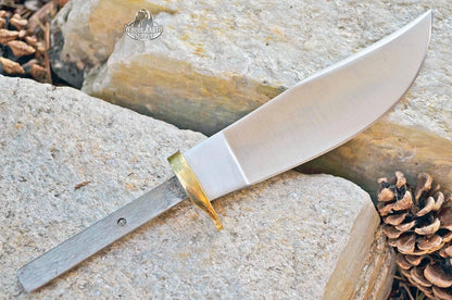 420 Stainless Steel Knife (420 Stainless Steel, Pair of 5.375 inch Bowie Blades)