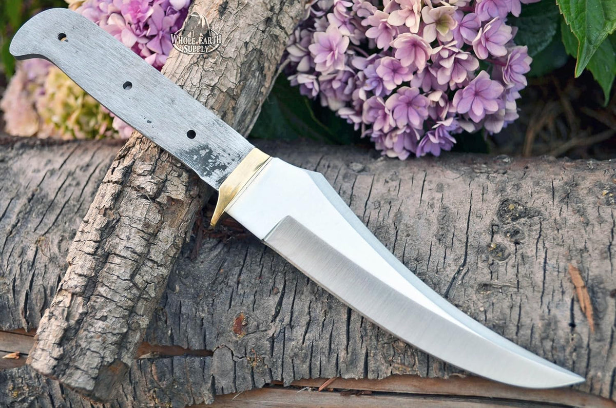 420 Stainless Steel Knife (420 Stainless Steel, Pair of 5.375 inch Bowie Blades)