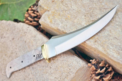 420 Stainless Steel Knife (420 Stainless Steel, Pair of 5.375 inch Bowie Blades)