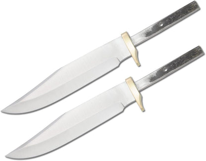 420 Stainless Steel Knife (420 Stainless Steel, Pair of 5.375 inch Bowie Blades)