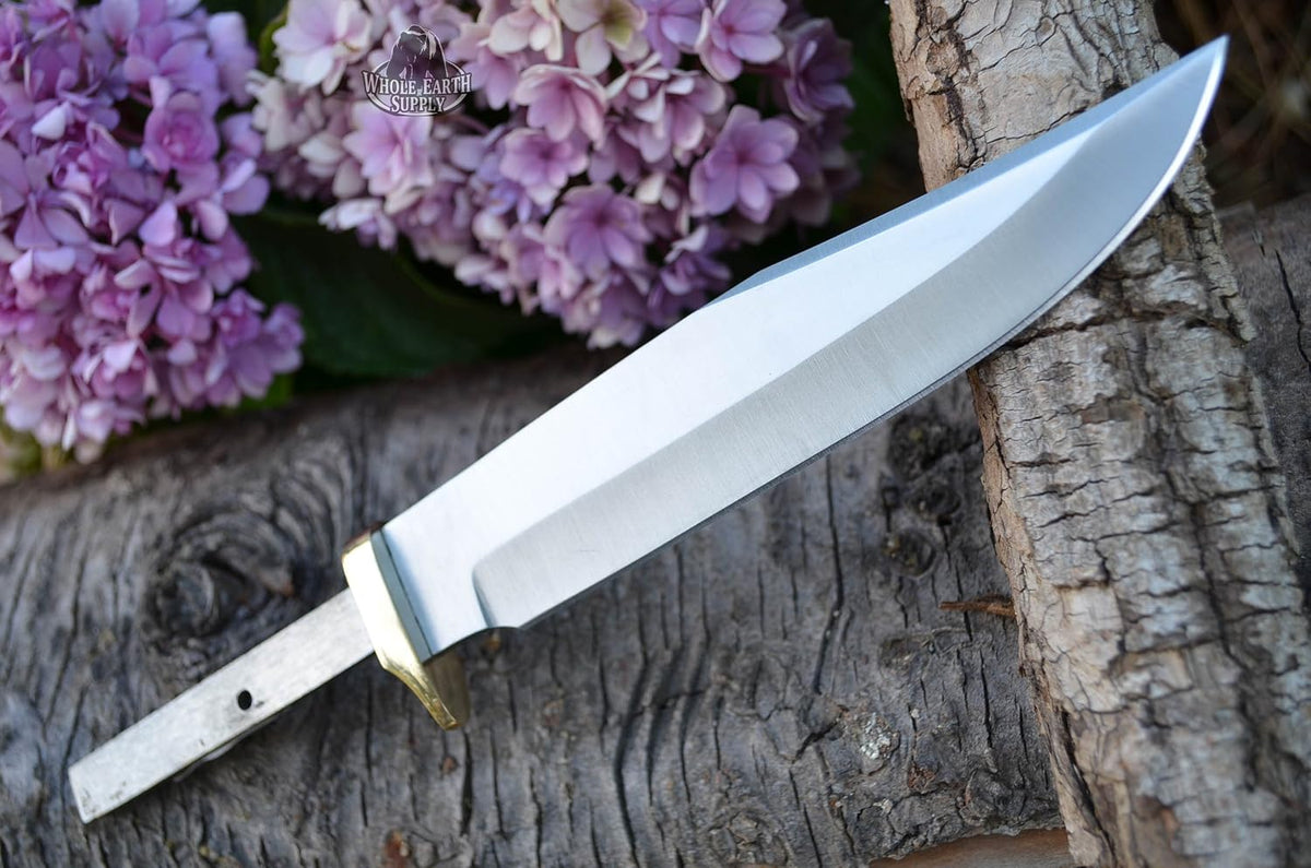 420 Stainless Steel Knife (420 Stainless Steel, Pair of 5.375 inch Bowie Blades)