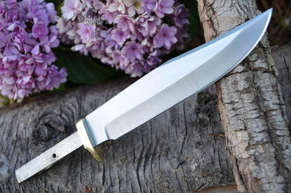 420 Stainless Steel Knife (420 Stainless Steel, Pair of 5.375 inch Bowie Blades)