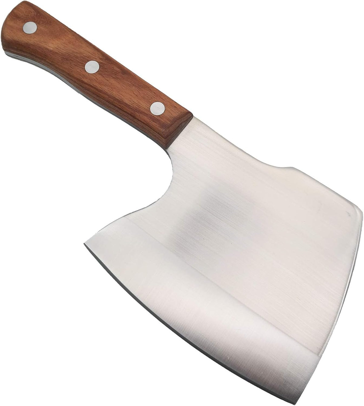 Meat Cleaver, Super Massive Heavy Duty Axe shape Kitchen Knife for Big Bones Beef Bones and Frozen Meat, bones breaker, Full Tang Butcher Knife, Black Wooden Handle