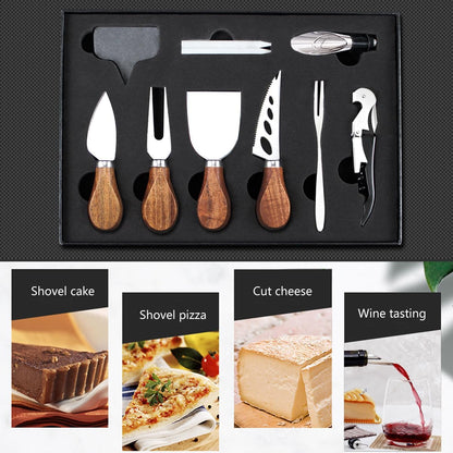 14 Piece Cheese Knife Set, Stainless Steel Cheese Knives