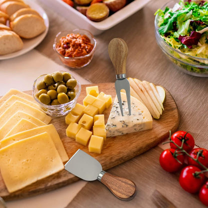 14 Piece Cheese Knife Set, Stainless Steel Cheese Knives