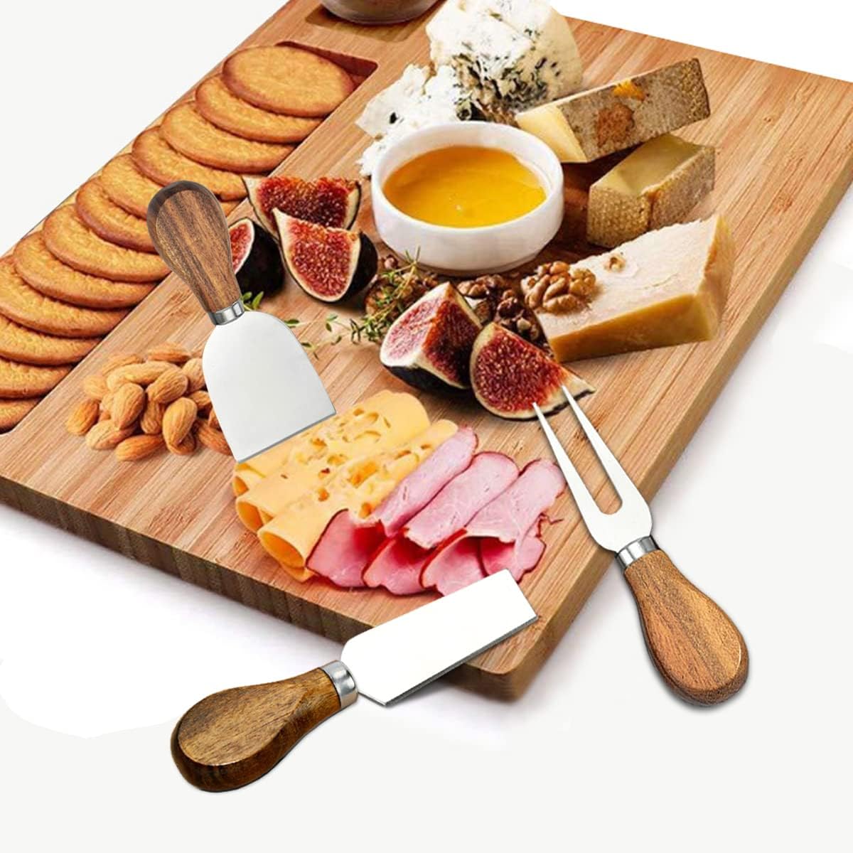 14 Piece Cheese Knife Set, Stainless Steel Cheese Knives