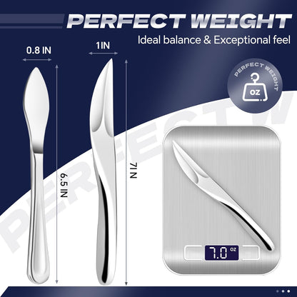 2PCS Oyster Shucking Knife & Cut-Resistant Gloves, Stainless Steel Oyster Opener Tool with Ergonomic Handle, Shucking Kit with Box