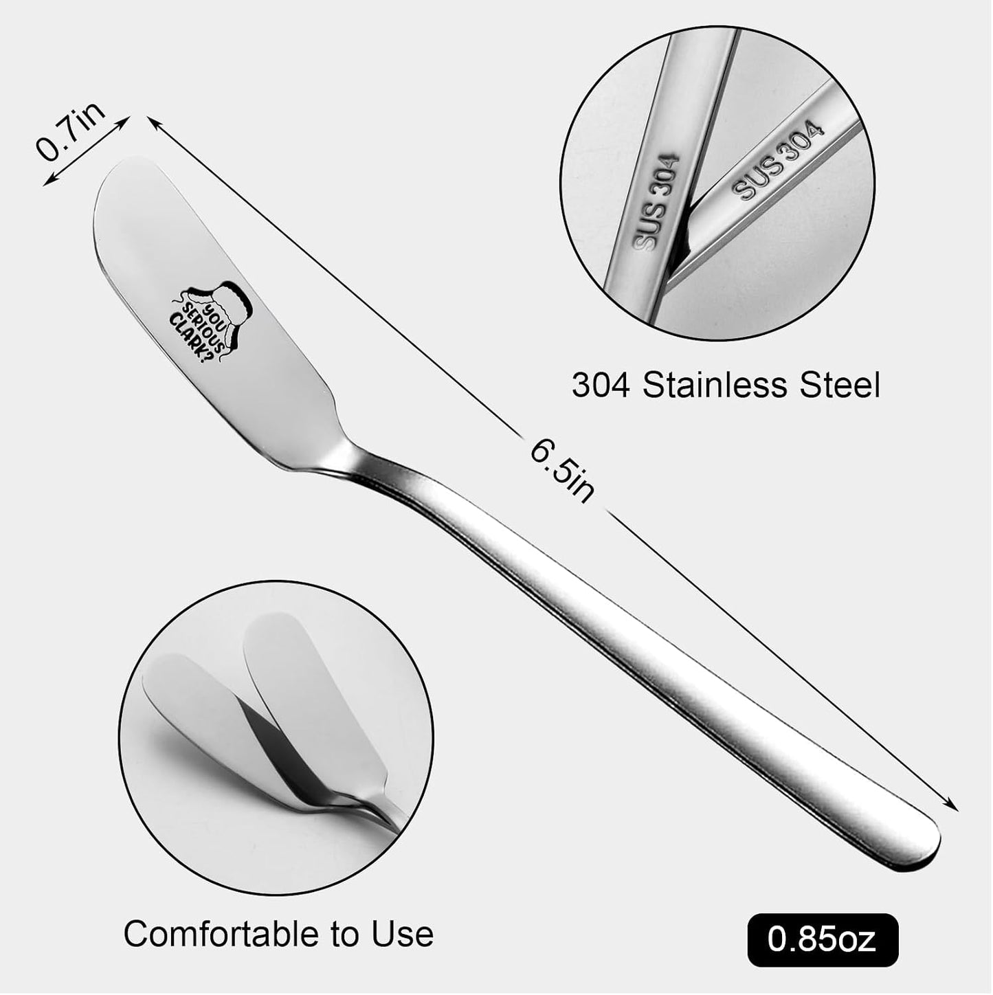 You Serious Clark Gift Funny Butter Knife, Personalized Engraved Peanut Butter Spreader Cheese Knives, Novelty Anniversary Christmas Gifts for Sandwich Bread Toast Butter Lover