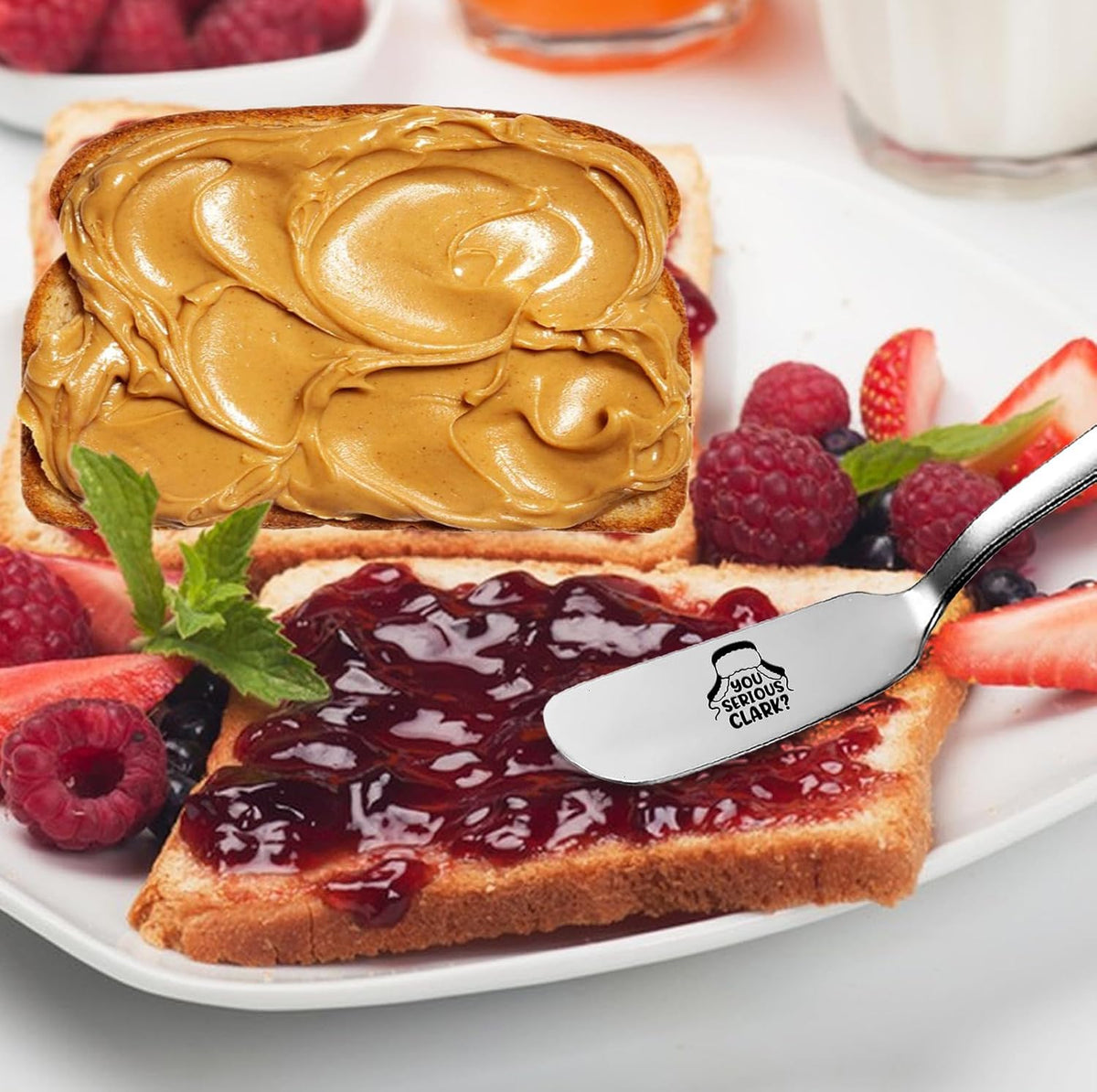 You Serious Clark Gift Funny Butter Knife, Personalized Engraved Peanut Butter Spreader Cheese Knives, Novelty Anniversary Christmas Gifts for Sandwich Bread Toast Butter Lover