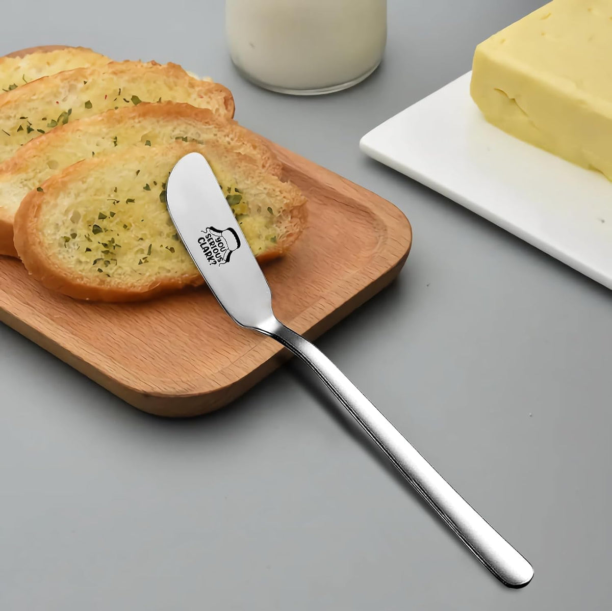 You Serious Clark Gift Funny Butter Knife, Personalized Engraved Peanut Butter Spreader Cheese Knives, Novelty Anniversary Christmas Gifts for Sandwich Bread Toast Butter Lover