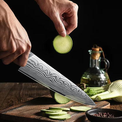16-Piece Knife Set with Block, Ultra Sharp Kitchen Knife Block Set | High Carbon Powder Steel Chef Knife Set, Professional Kitchen Knives Set with Sharpener and Pakkawood Handle, Elegant Box