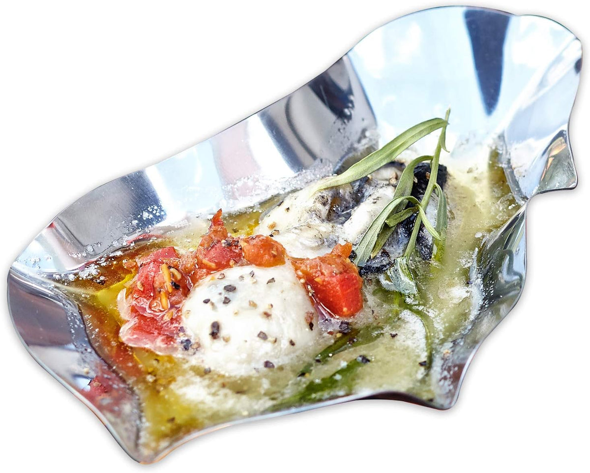 Grillable Shells, Stainless Steel Grillable Oyster Shells, Set of 12