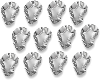 Grillable Shells, Stainless Steel Grillable Oyster Shells, Set of 12