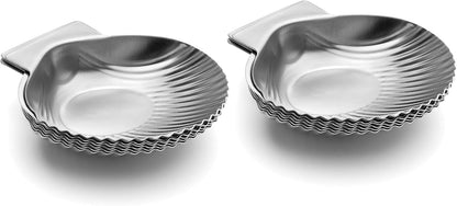 Grillable Shells, Stainless Steel Grillable Oyster Shells, Set of 12