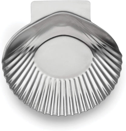Grillable Shells, Stainless Steel Grillable Oyster Shells, Set of 12