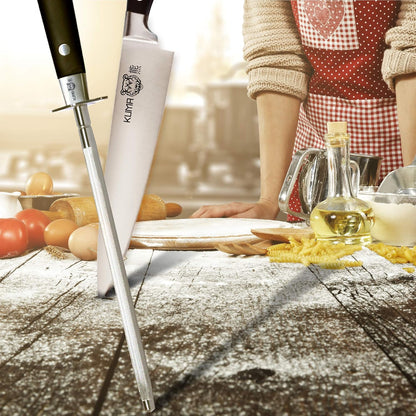 Multi Purpose Chefs Knife - Pro Bolster Edition | 8 Inch Blade for Carving, Slicing & Chopping - Great Ergonomic Handle - Professional Kitchen Knives