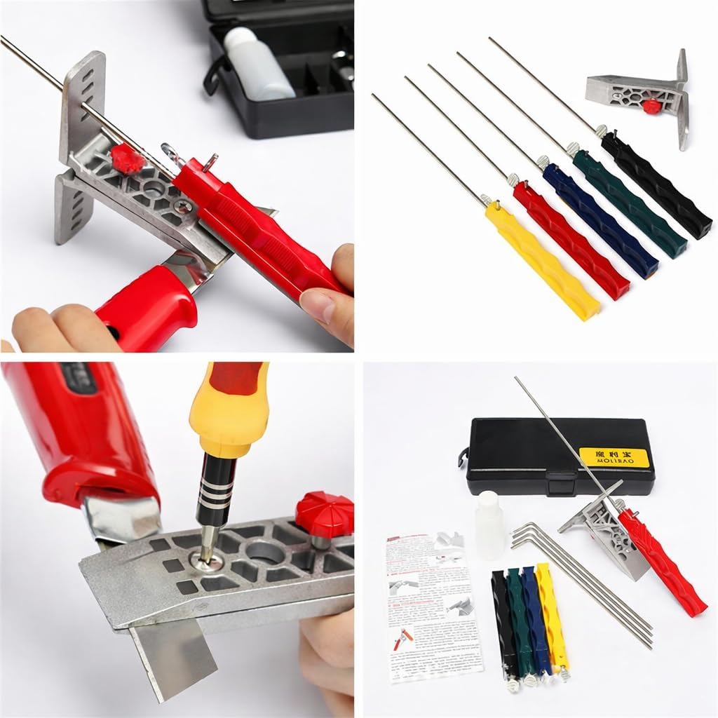 Knife Sharpener Kit, Professional Knife Sharpening Kit, Grinder Sharpening Stone Set, Sharpening System, Knife Sharpening Device, Angle Knife Sharpener System Kit for Chef Home
