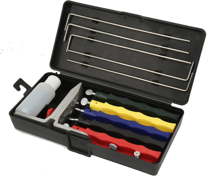Knife Sharpener Kit, Professional Knife Sharpening Kit, Grinder Sharpening Stone Set, Sharpening System, Knife Sharpening Device, Angle Knife Sharpener System Kit for Chef Home