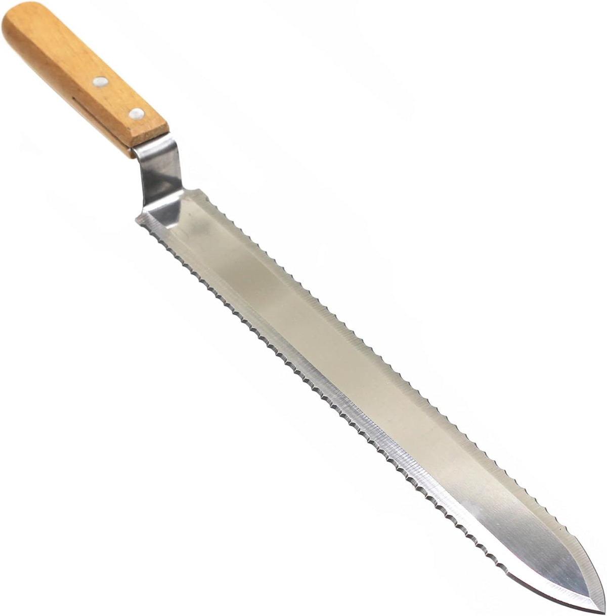 Stainless Steel Serrated Uncapping Knife Beekeeping Tool | Uncapping Knife with Wooden Handle Bee Hive Hand Tool For Beekeeper