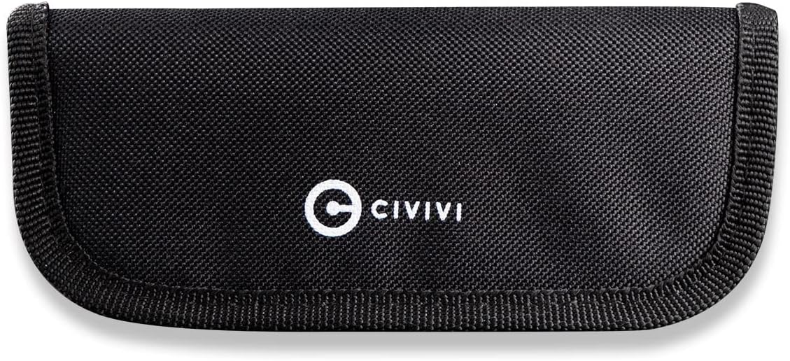 Nylon Utility Knife Pouch - for Carrying Folding Pocket Knives and Accessories - Includes A Polishing Cloth And Stickers C-01