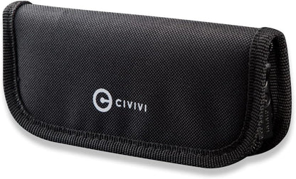 Nylon Utility Knife Pouch - for Carrying Folding Pocket Knives and Accessories - Includes A Polishing Cloth And Stickers C-01