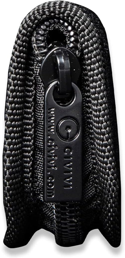 Nylon Utility Knife Pouch - for Carrying Folding Pocket Knives and Accessories - Includes A Polishing Cloth And Stickers C-01